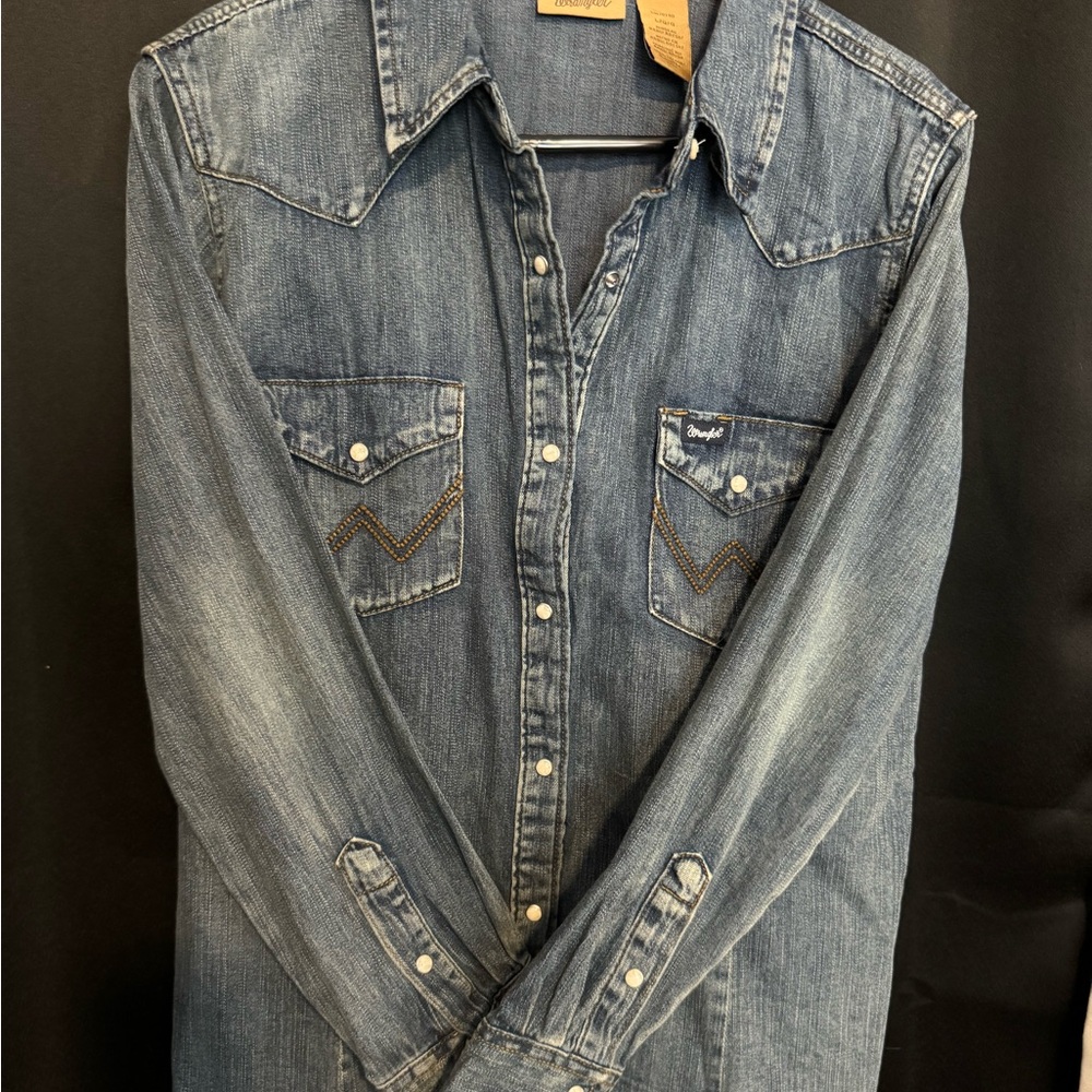 Large Denim Button up shirt